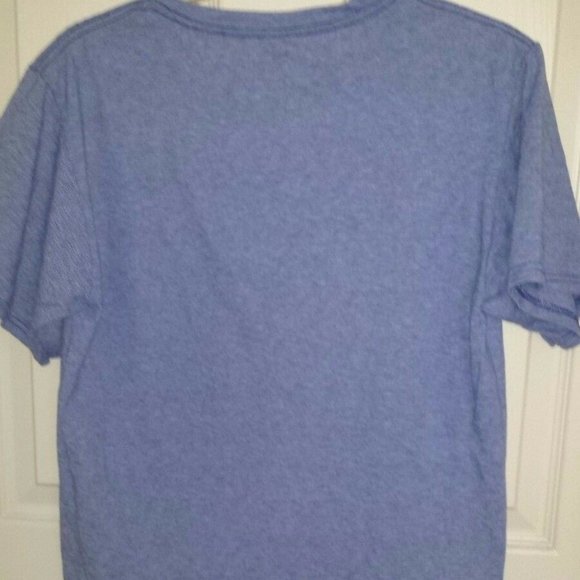 Mens Fruit of the Loom Blue Striped Shirt Size Small - Picture 3 of 3